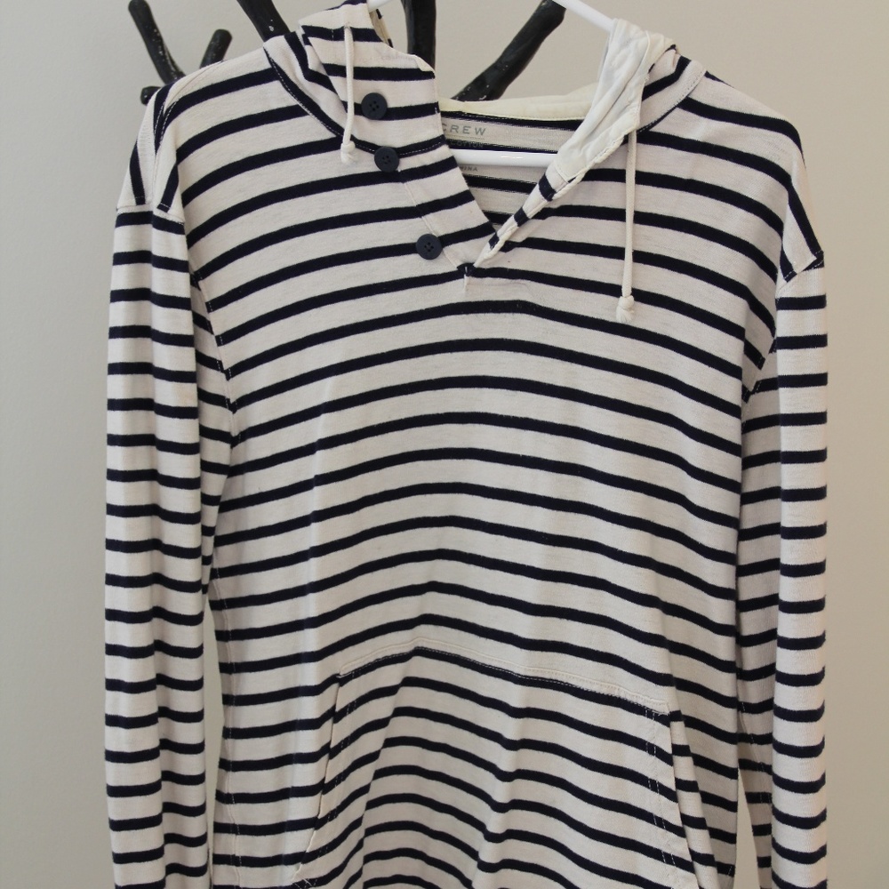 J. Crew Striped Hoodie